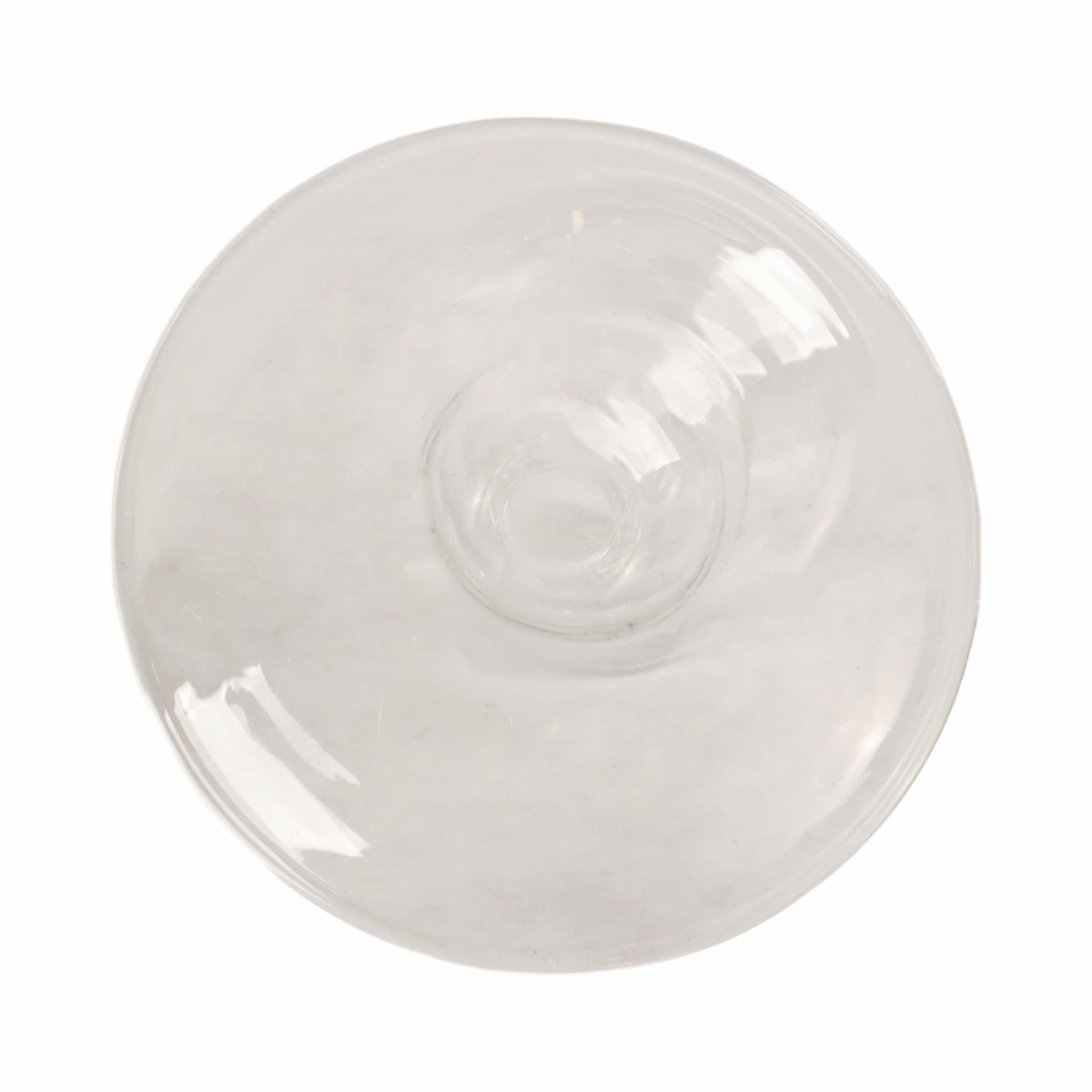 Glass Vintage Bubble Taper Candle Holder - Clear, 7 in.
