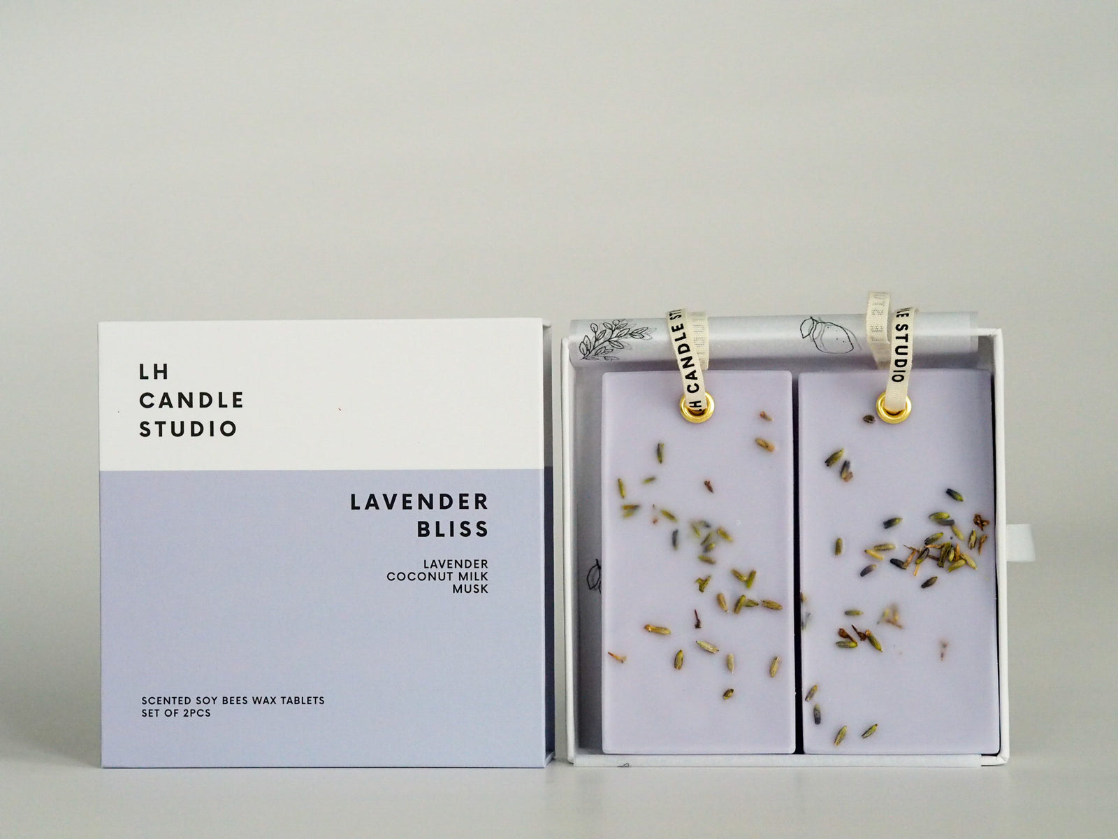 Scented Wax Tablets - Lavender Bliss (set of 2) - LH CANDLE STUDIO