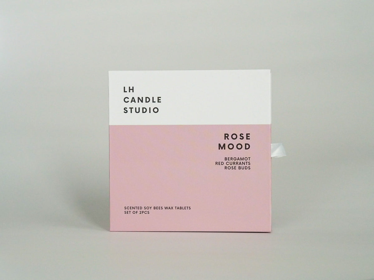 Scented Wax Tablets - Rose mood (set of 2) - LH CANDLE STUDIO