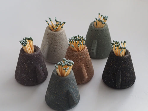 Concrete match holder/striker - LH CANDLE STUDIO