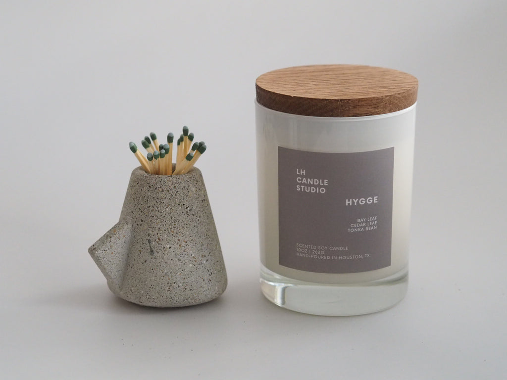 Concrete match holder/striker - LH CANDLE STUDIO