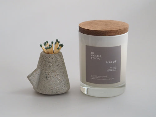Concrete match holder/striker - LH CANDLE STUDIO