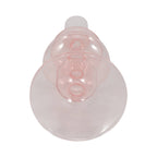 Glass Vintage Sculptural Taper Candle Holder - Pink, 7 in.