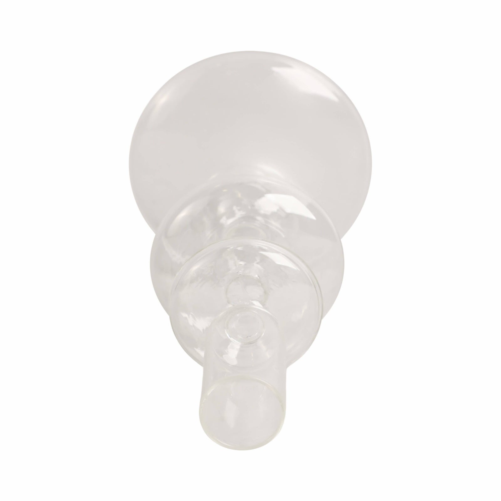 Glass Vintage Bubble Taper Candle Holder - Clear, 7 in.