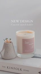 Concrete match holder/striker