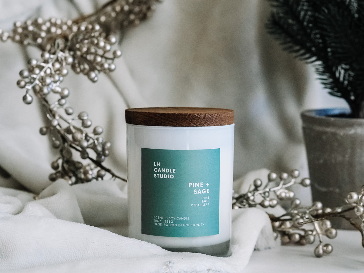 Pine + Sage Candle - LH CANDLE STUDIO