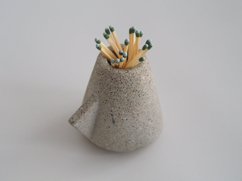 Concrete match holder/striker - LH CANDLE STUDIO