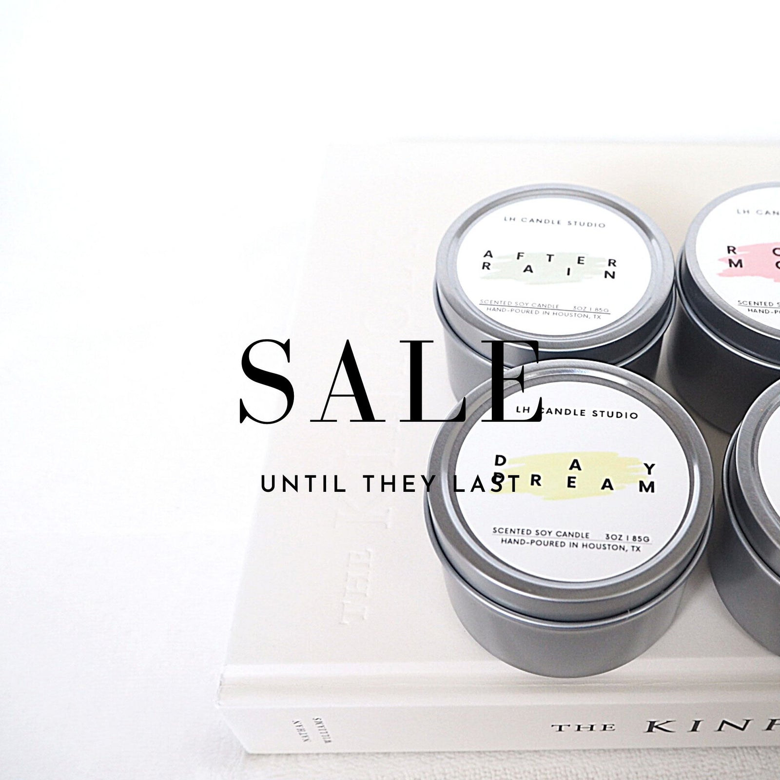 Sale: Travel tin candles - LH CANDLE STUDIO