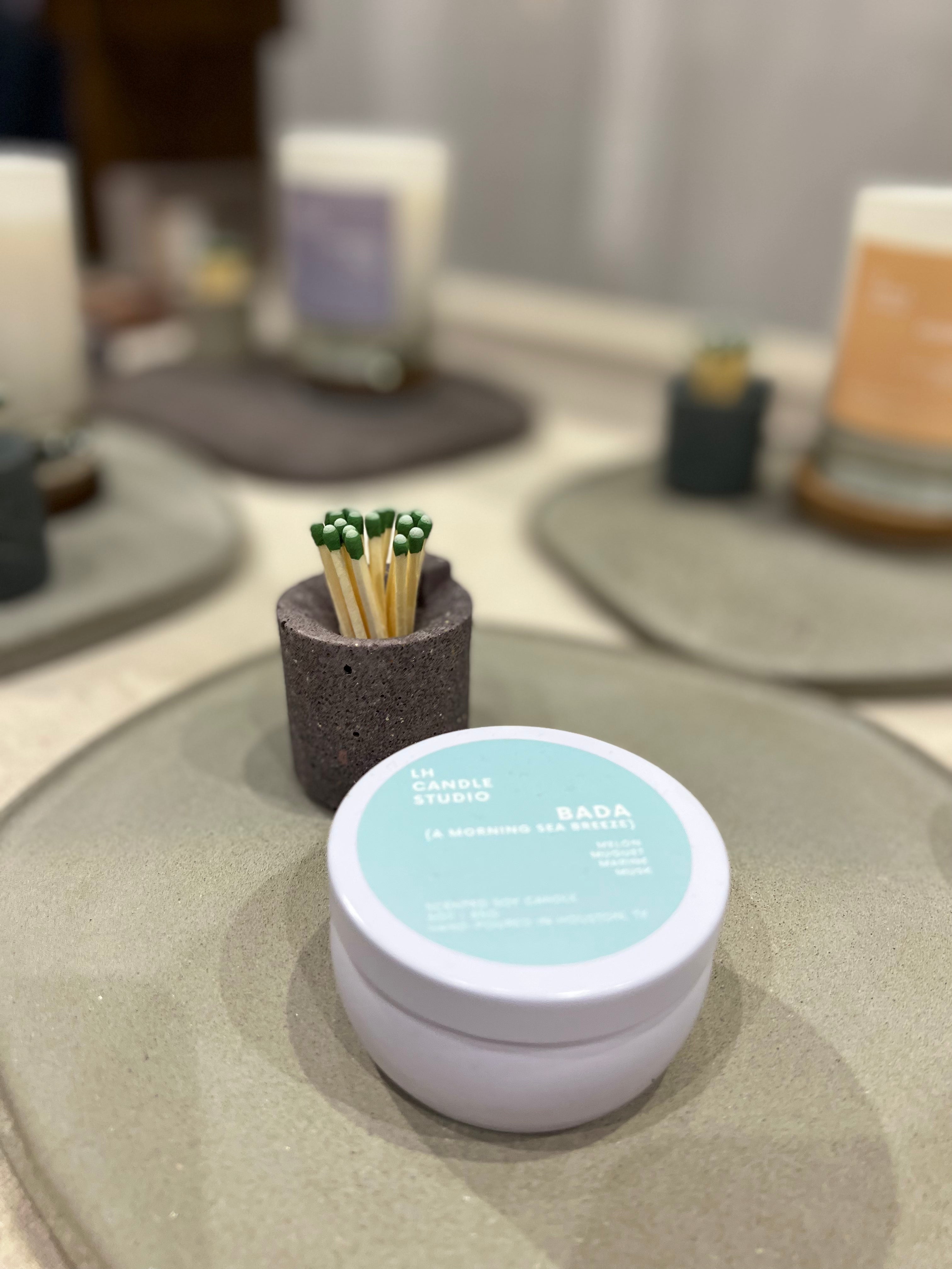 Bada (A morning sea breeze) Travel Tin Candle - LH CANDLE STUDIO