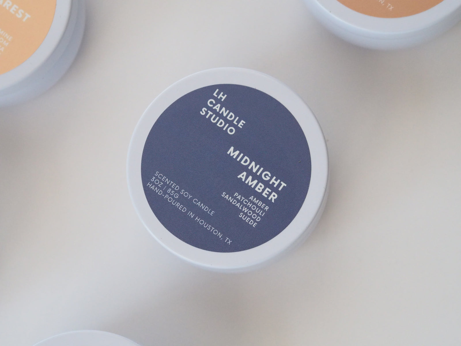 Midnight Amber Travel Tin Candle - LH CANDLE STUDIO