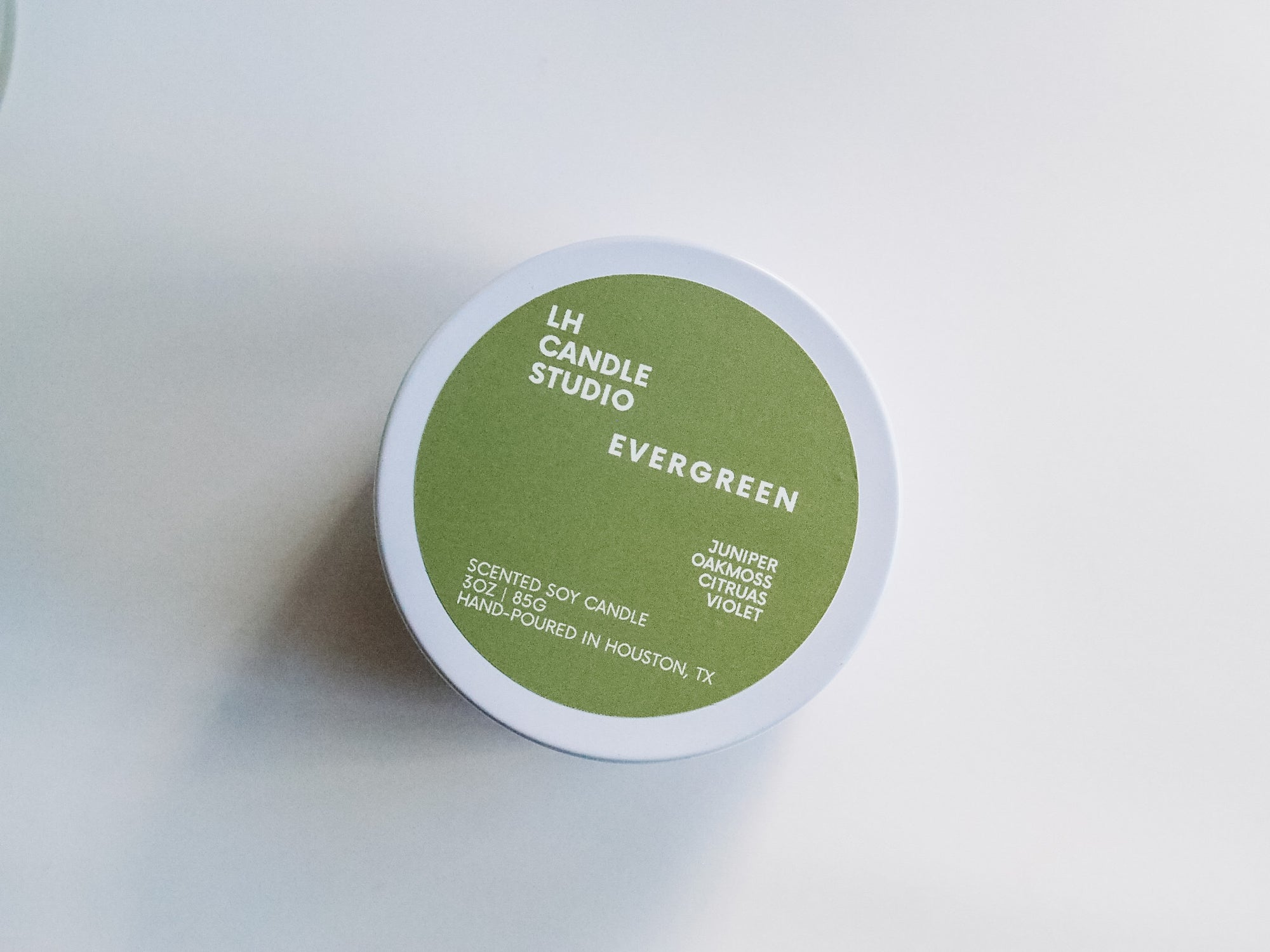 Evergreen Travel Tin Candle - LH CANDLE STUDIO