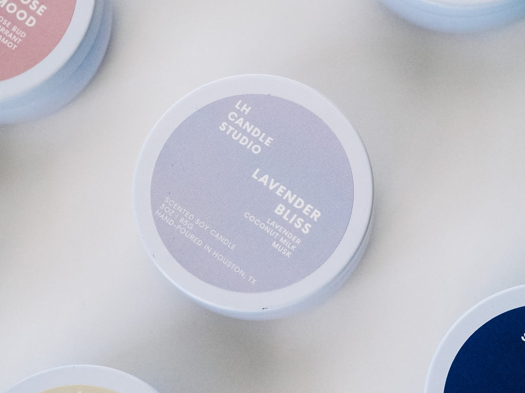 Lavender Bliss Travel Tin Candle - LH CANDLE STUDIO