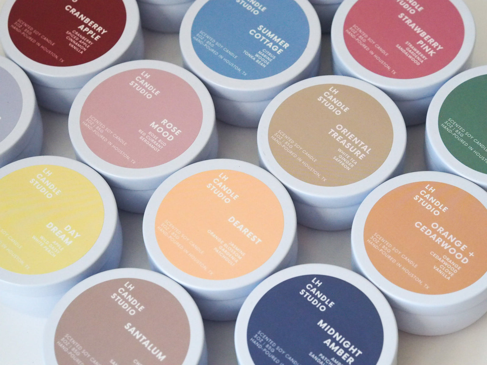 Midnight Amber Travel Tin Candle - LH CANDLE STUDIO